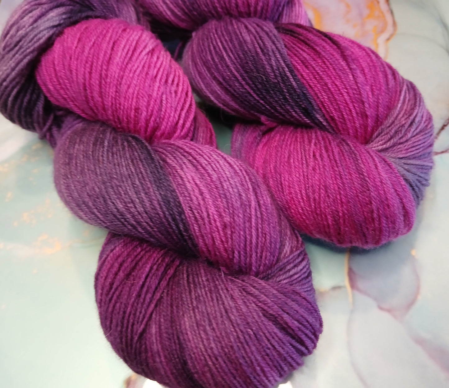 Berry Bliss - Hand Dyed BFL 4ply Yarn